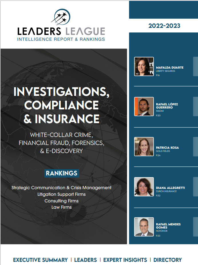 Leaders League Investigations, Compliance & Insurance 2022-2023: Rangliste der besten französischen Kanzleien